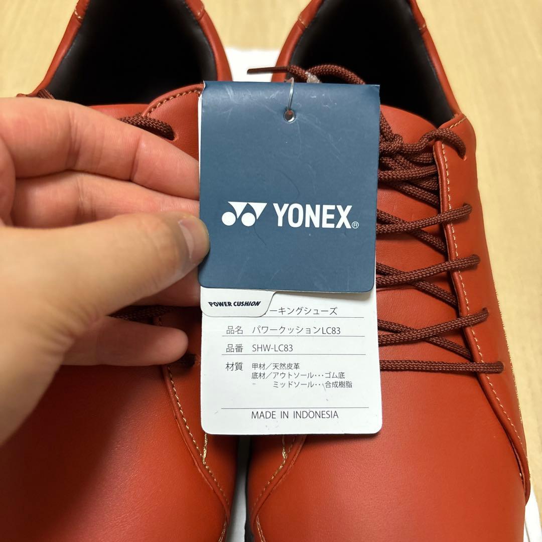 新品・未使用 YONEX ウォーキングシューズ オレン ジ レディース24cm