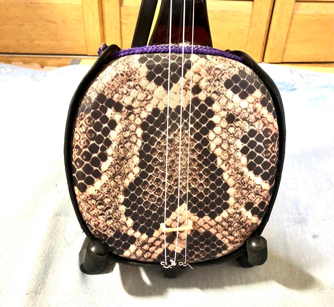 【美品】初心者向け三線本体、ハードケース付き（ハードケース金具一部にサビあり）