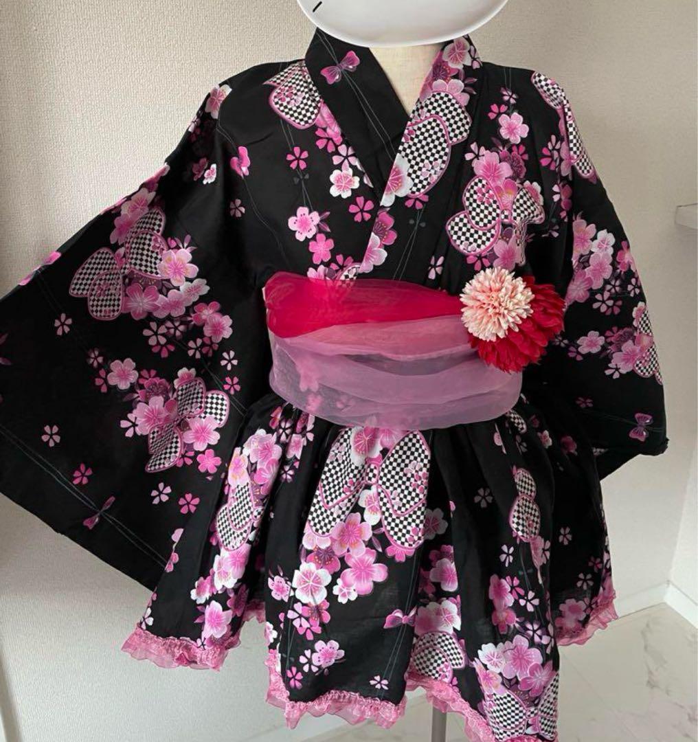 浴衣ドレス 大人用 地雷 ギャル Y2K