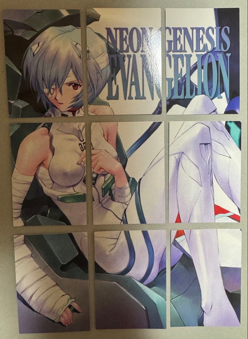 エヴァンゲリオン 第四集カードダス マスターズ 綾波レイ パズルカードPP1〜9