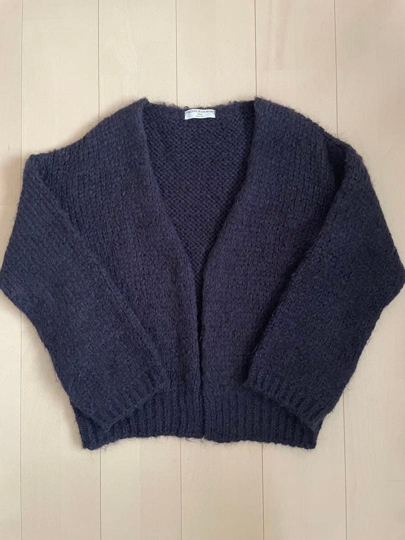 TRICOTS JEAN MARC ネイビー　カーディガン