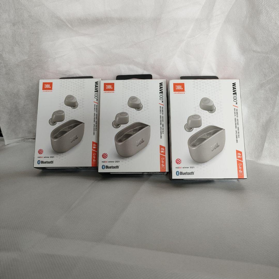 【新品未開封】JBL WAVE100TWSワイヤレスイヤホン　3個