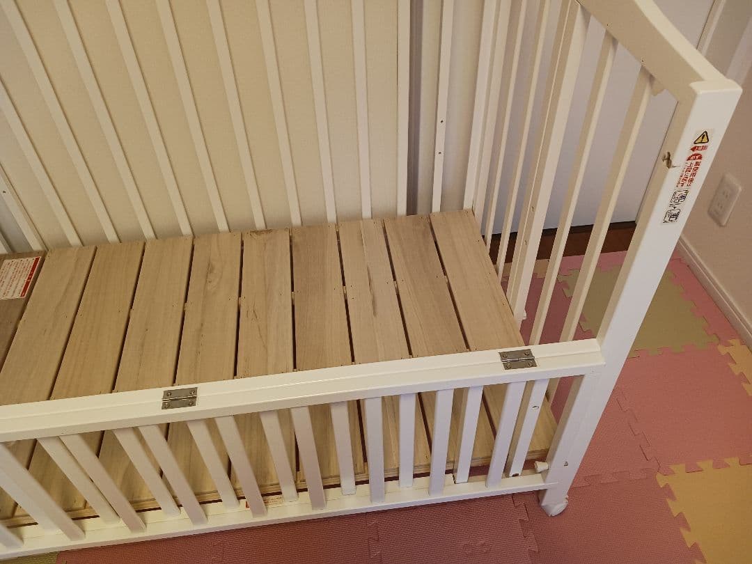 カトージ ベビーベッド 折りたたみ レギュラーサイズ120×70cm ホワイト