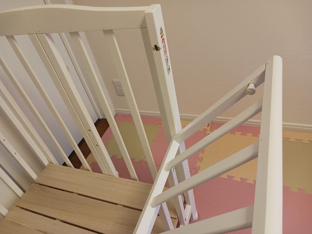 カトージ ベビーベッド 折りたたみ レギュラーサイズ120×70cm ホワイト