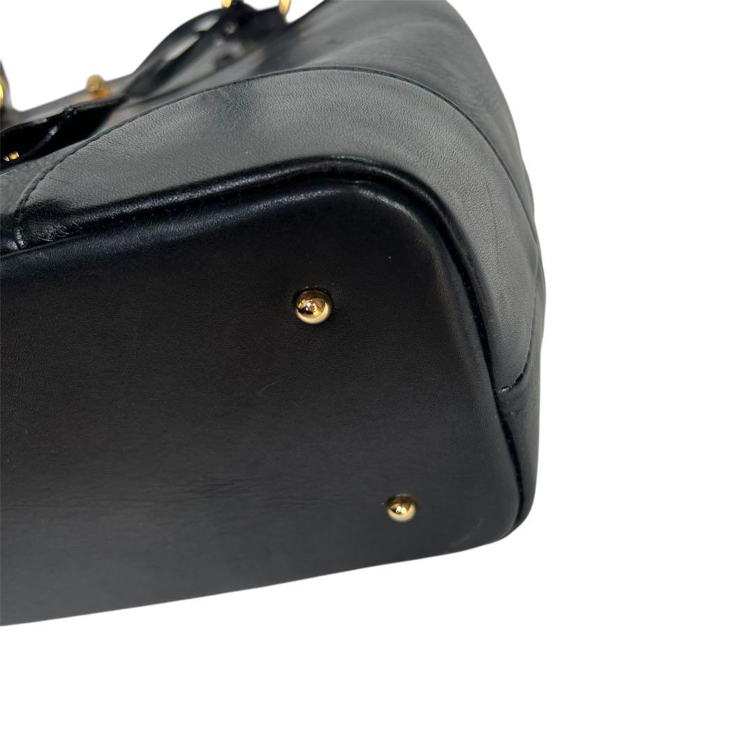 HAMANO 濱野皮革工芸　ハマノ　レザー　バッグ　ブラック　黒　カデナ　A4