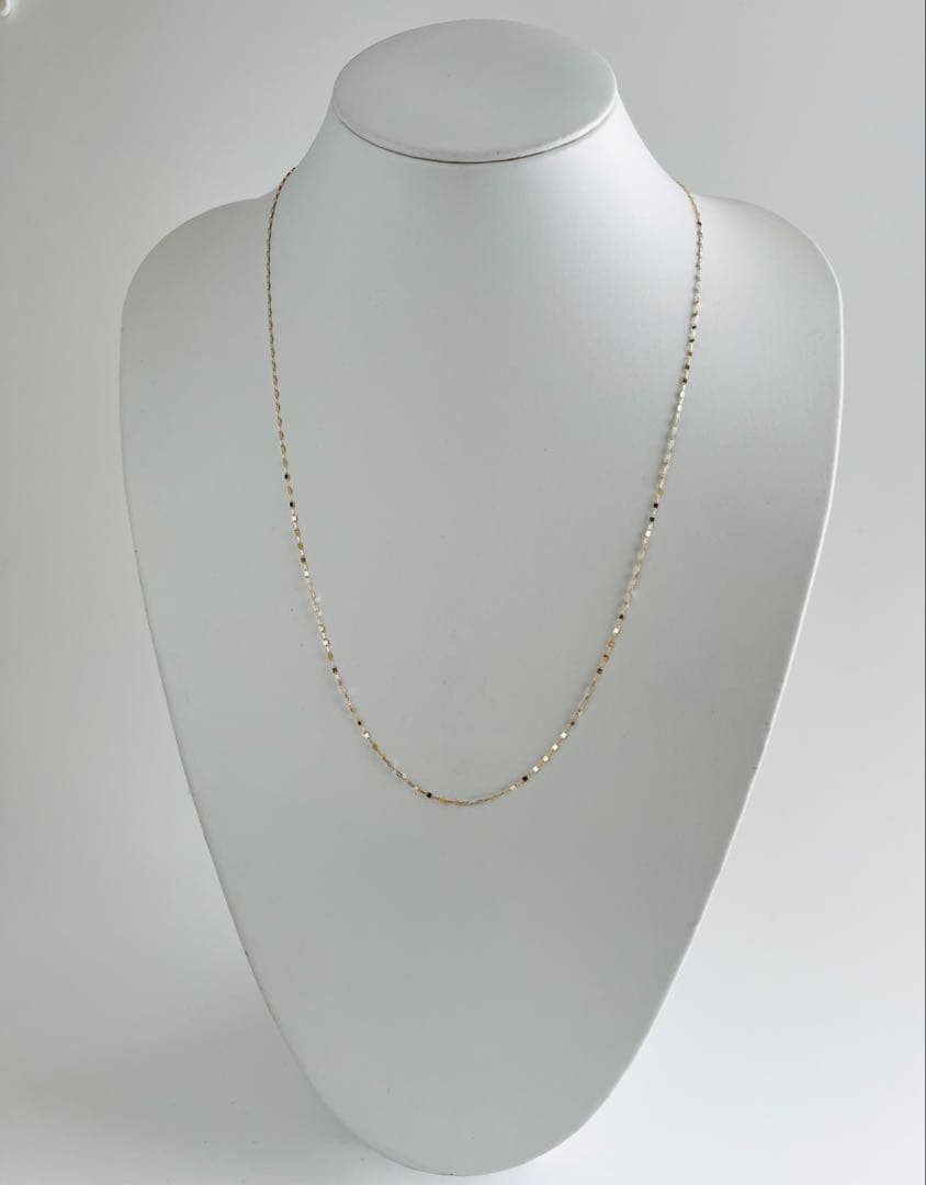 K18YGラリエットロング2wayフリーネックレス全長70㎝