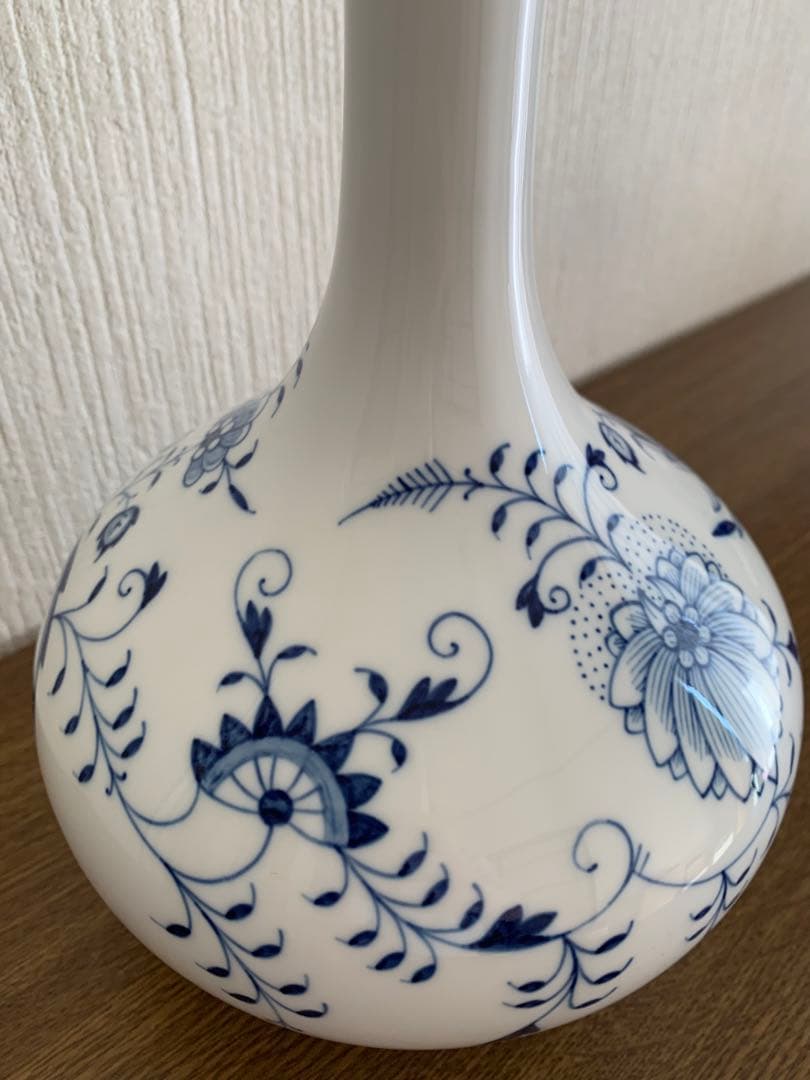 MEISSEN マイセン ブルーオニオン フラワーベース　花瓶　24㎝