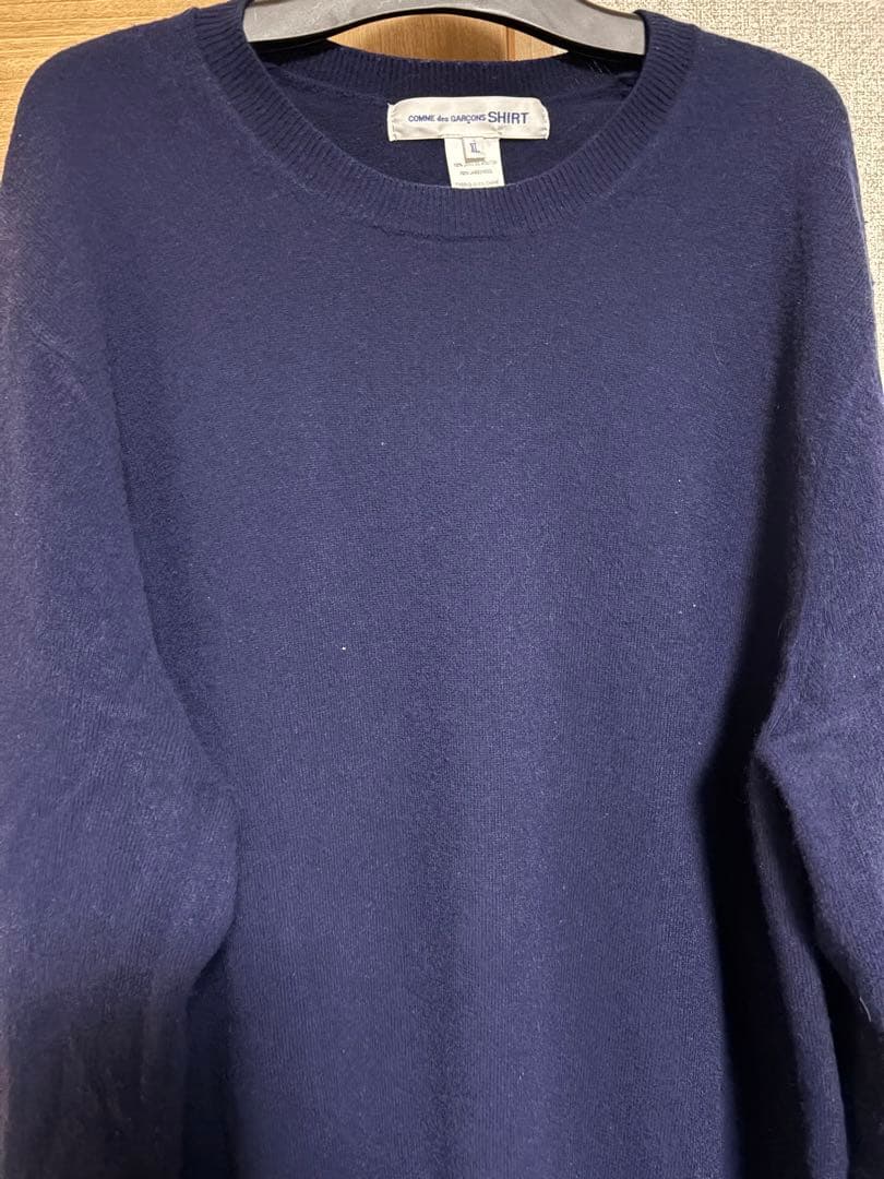 COMME des GARCONS SHIRT ニット ネイビー XL