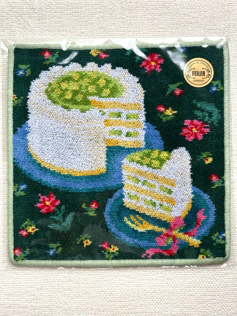 【新品未使用/ペールグリーン】フェイラー ホテルニューオータニ コラボハンカチ