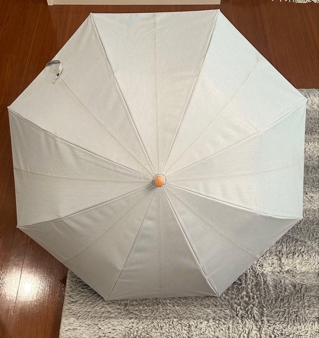 【限定価格】サンバリア100 2段折mokuブルー 完全遮光 日傘