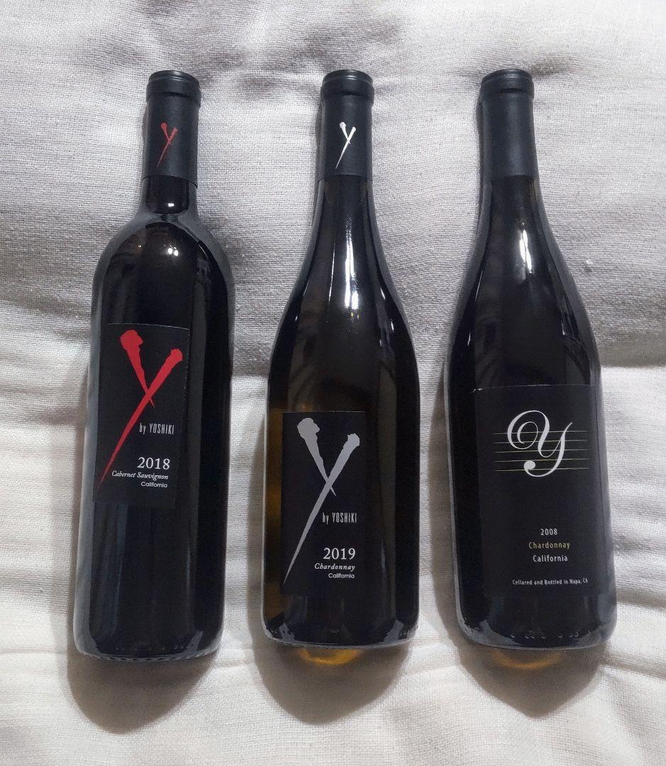 YOSHIKIワイン 3本セット 2018赤 2019白 ☆2008白 非売品☆