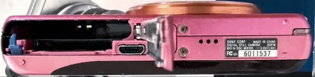 動作確認済★SONY Cyber-Shot DSC-WX100 ピンク★ケース付
