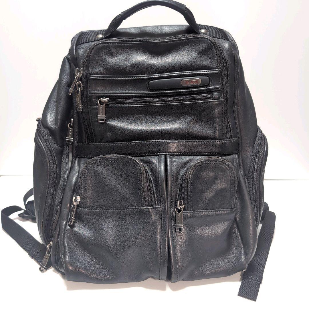 希少　TUMI トゥミ ナパレザー　ラップトップ　ブリーフパック　本革　リュック