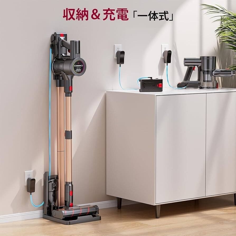 新品　コードレス掃除機 独立モーター自走式！90Kpa強力吸引 70分連続稼働