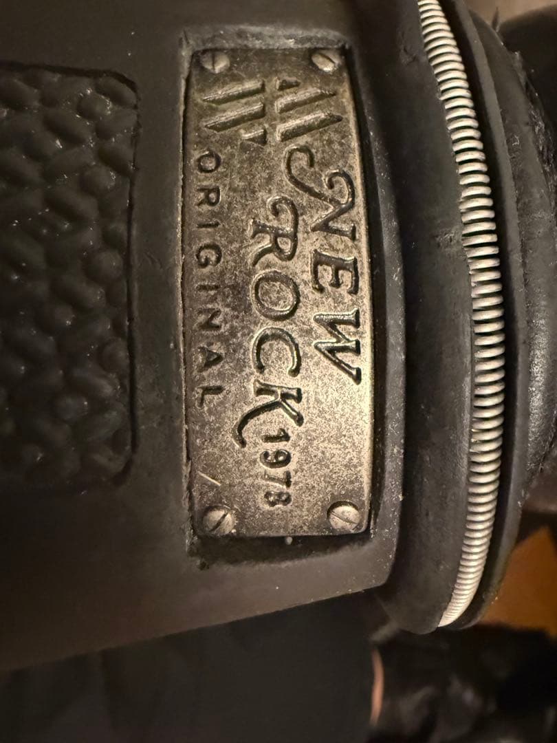 激レア廃盤　00s newrock ブラックブーツ　厚底　archive