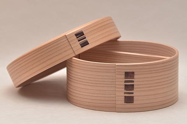 栗久 曲げわっぱ 丸弁当 500cc