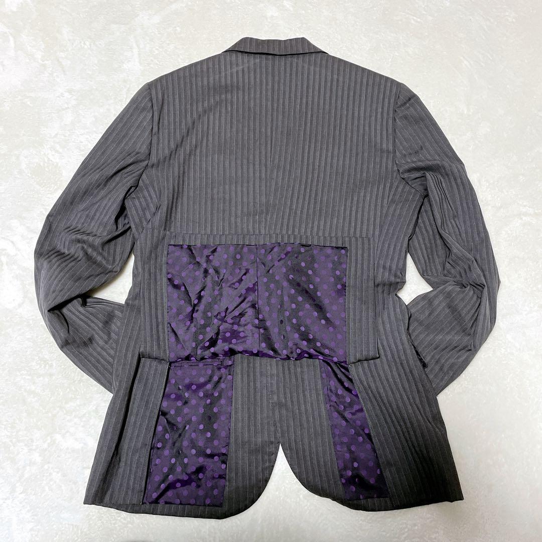aab　スーツ　セットアップ　レダ　オーダーメイド　 グレー　ヘリンボー紫