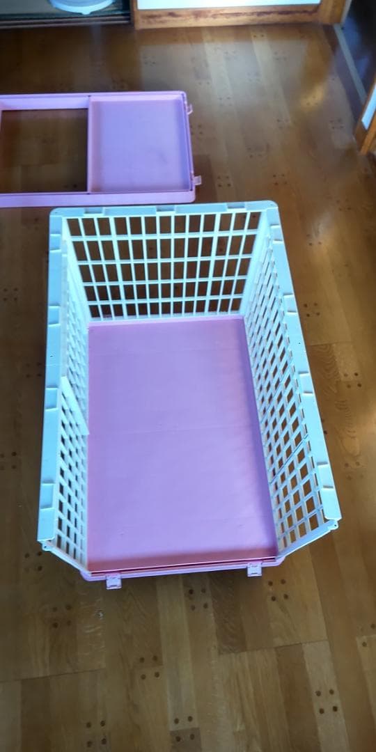 アイリスオーヤマ プラケージ ピンク 3段タイプ 　猫 ケージ キャットゲージ