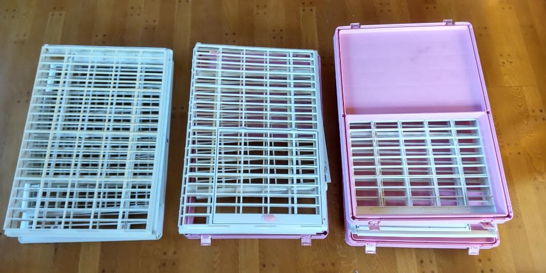アイリスオーヤマ プラケージ ピンク 3段タイプ 　猫 ケージ キャットゲージ