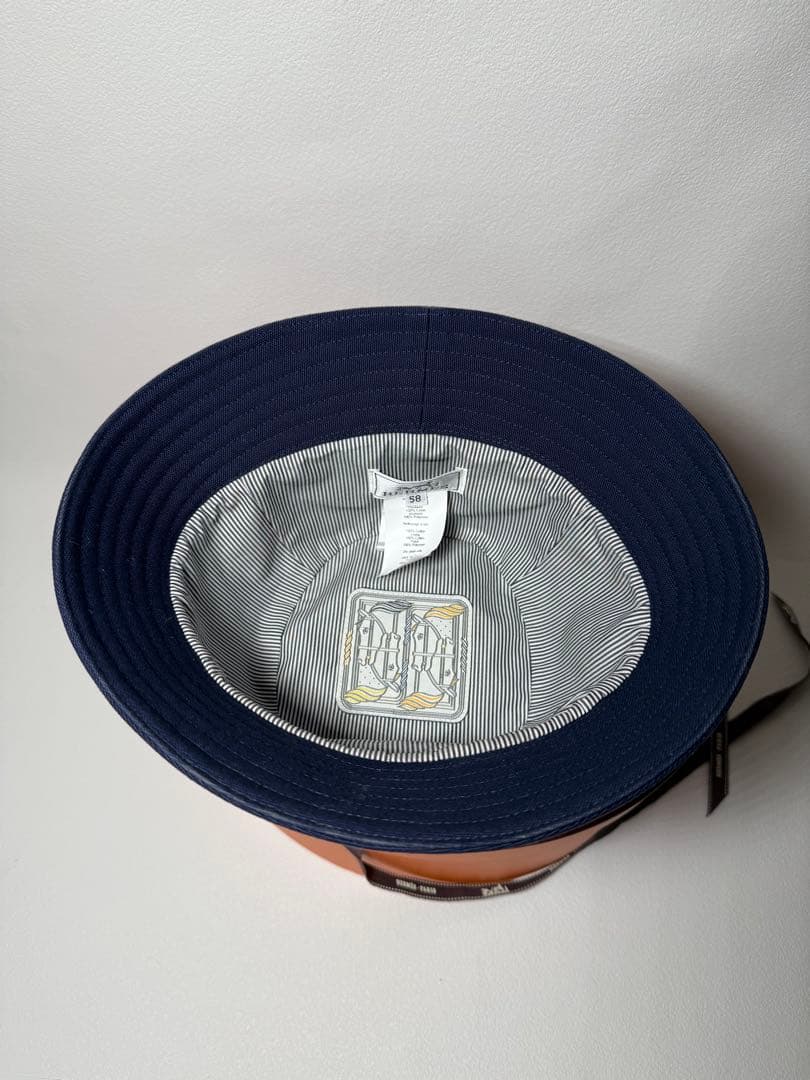 美品！　エルメス　バケットハット　デニム生地　セリエ　58サイズ