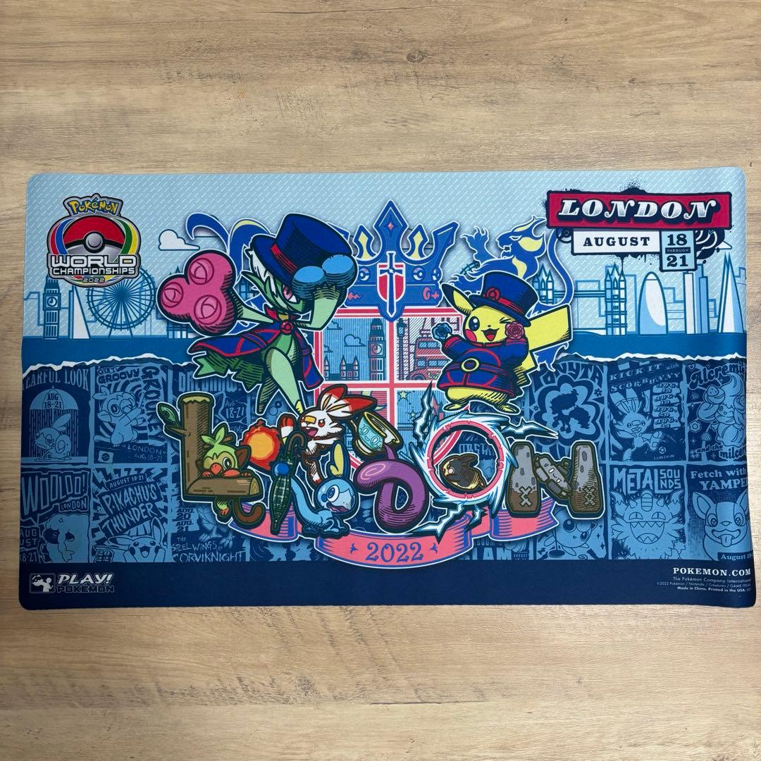 ポケモン WCS2022 ロンドン プレイマット(ケース、タグ付き)