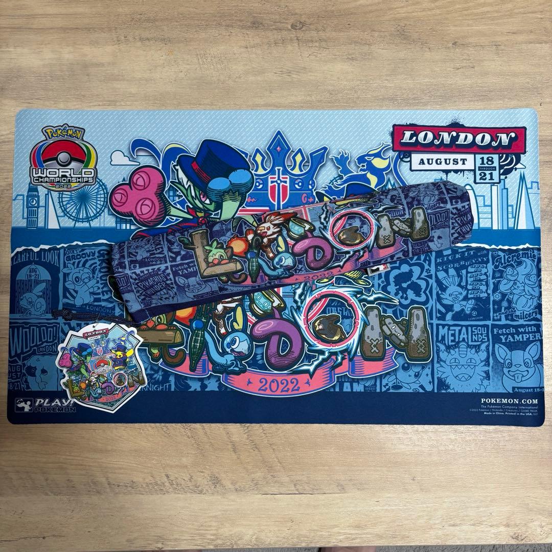 ポケモン WCS2022 ロンドン プレイマット(ケース、タグ付き)