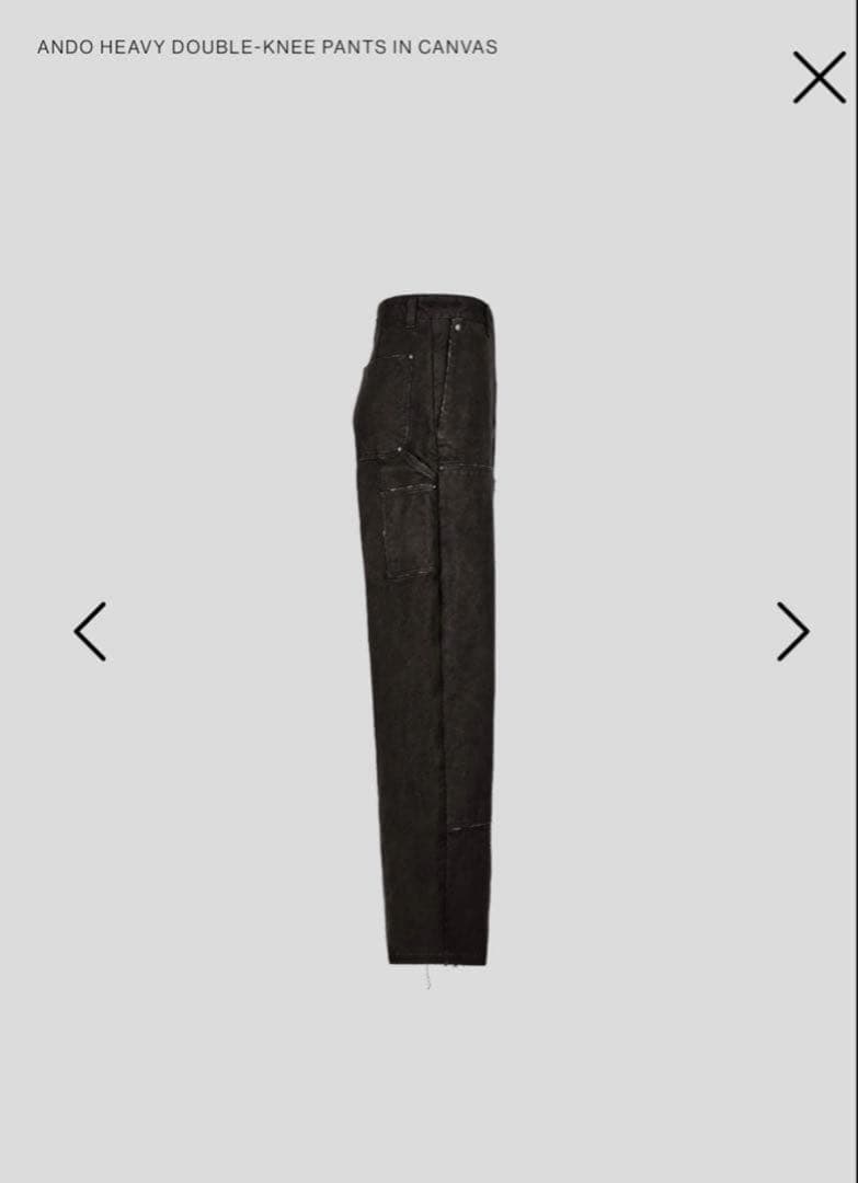 パンツ vujade ANDO HEAVY DOUBLE-KNEE PANTS