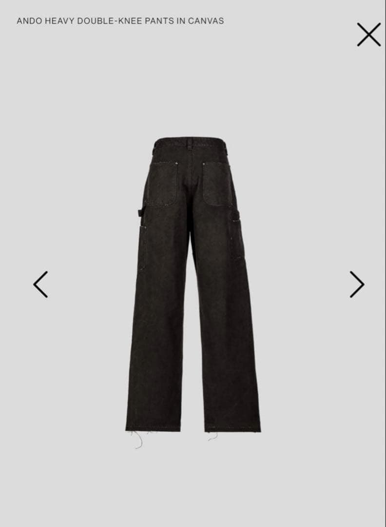 パンツ vujade ANDO HEAVY DOUBLE-KNEE PANTS