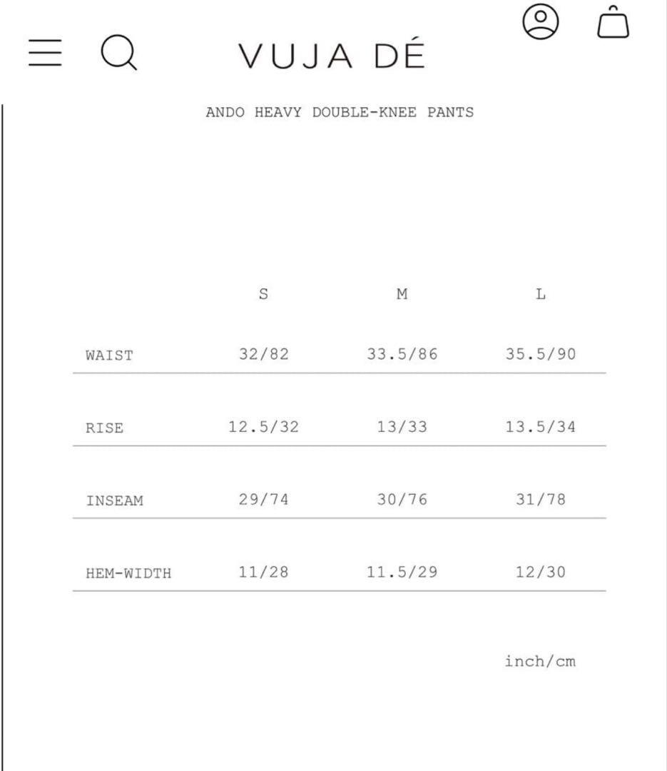 パンツ vujade ANDO HEAVY DOUBLE-KNEE PANTS