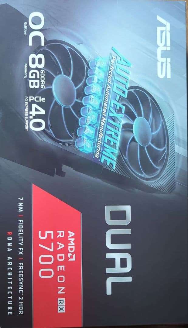 グラフィックボード・グラボ・ビデオカード ASUS DUAL-RX5700-O8G-EVO