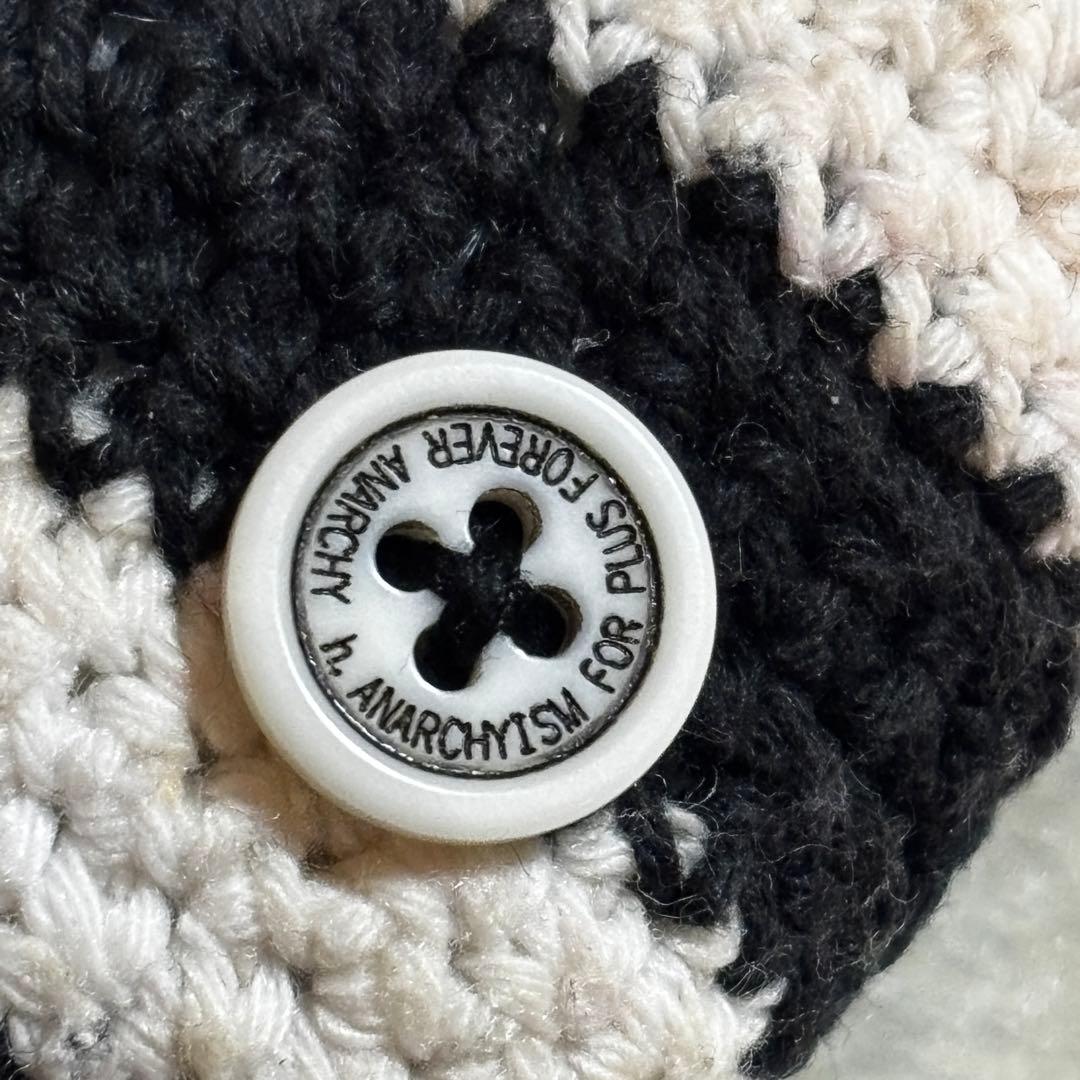 へ*可様 【Y2K】h.naoto 編みぐるみストライプウサギ　バッグチャーム