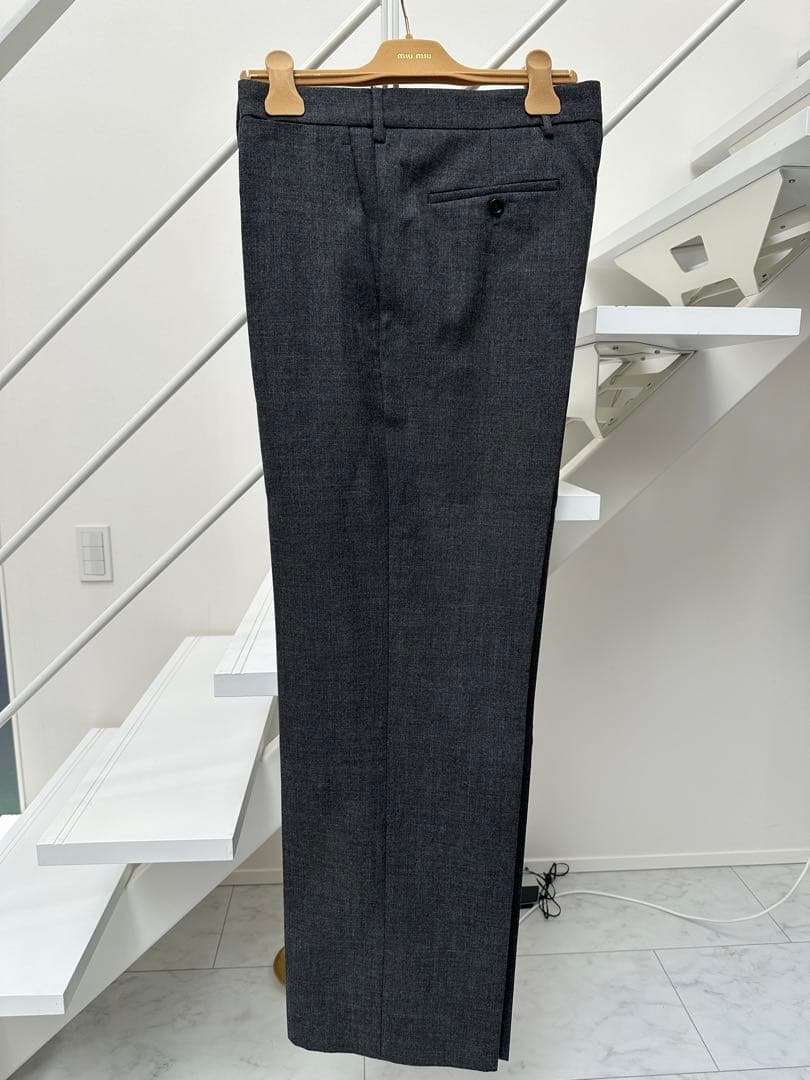 24aw miumiu スラックス　トラウザー　パンツPRADA