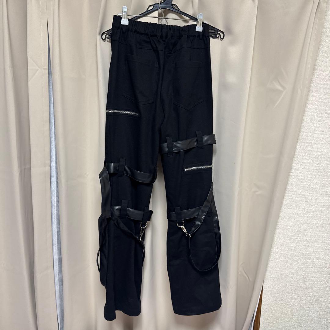 アミリージュ サスペンダーベルトzipパンツ