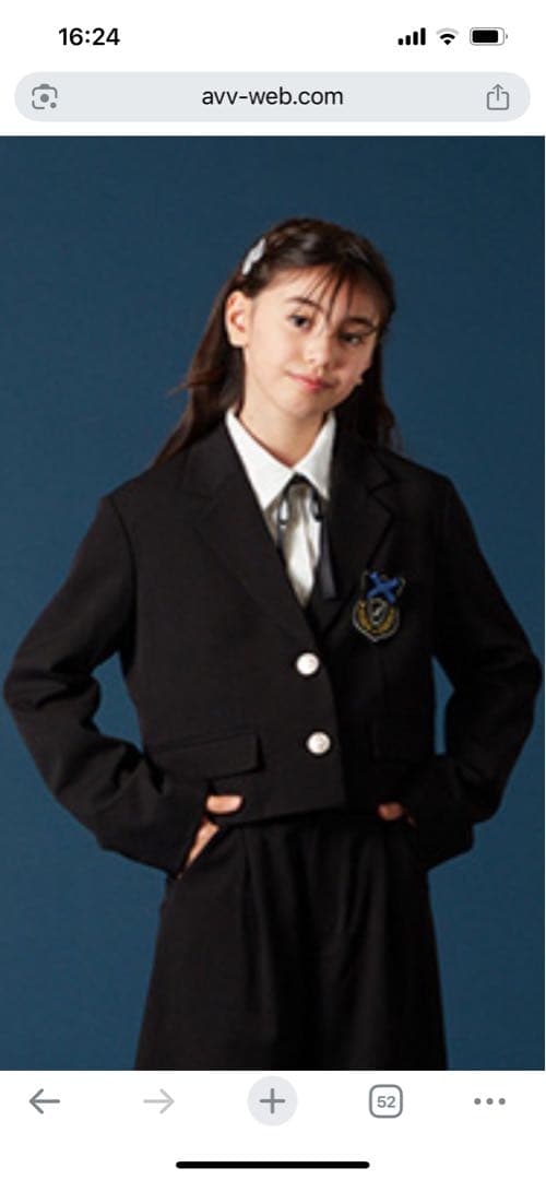 a.v.v フォーマルウェア　女の子　150 卒業式　入学式　韓国っぽシリーズ