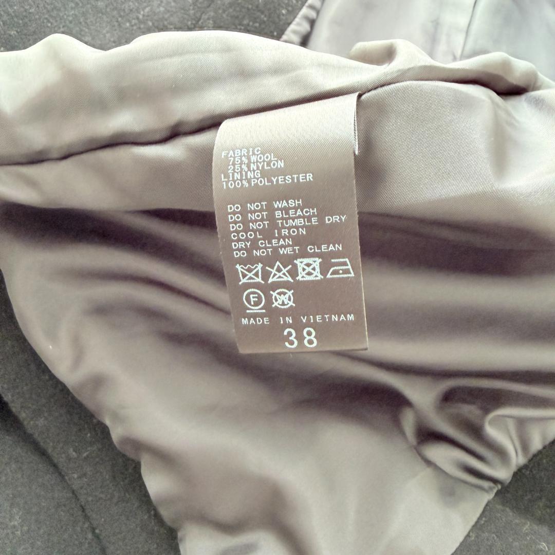 美品・完売品✨スピックアンドスパン　W/Nyモッサステンカラーショートコート