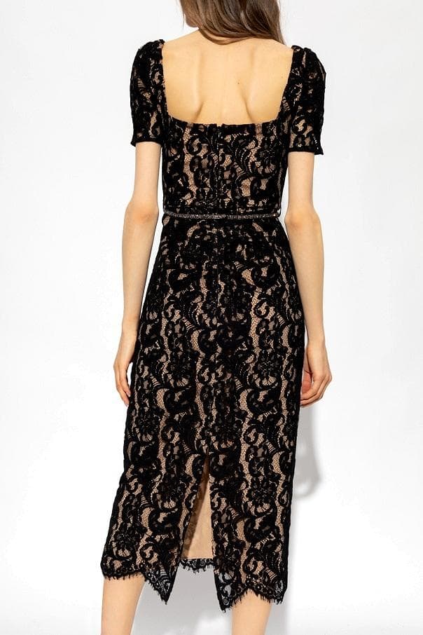 J*#様 セルフポートレイト ワンピース レース 黒 UK8 未使用 Cord