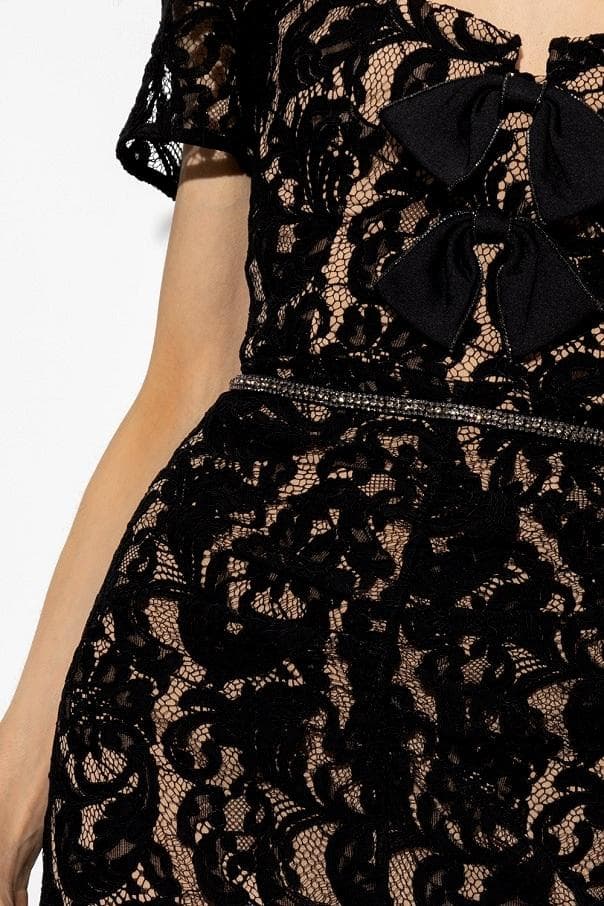 J*#様 セルフポートレイト ワンピース レース 黒 UK8 未使用 Cord