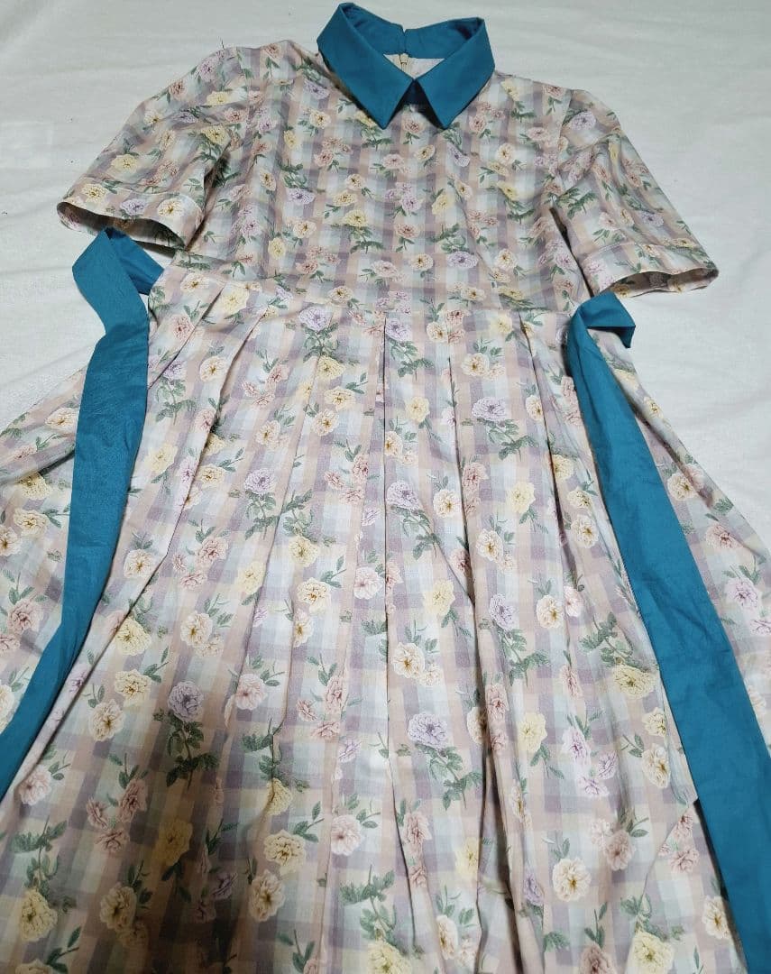 rimi様 リバティ生地使用 五分袖ワンピース