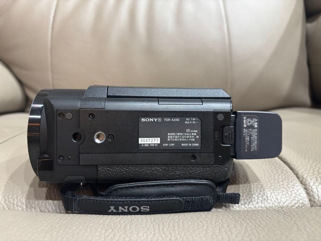 SONY FDR-AX40 4K ハンディカム 外装美品 即発送 バック付き