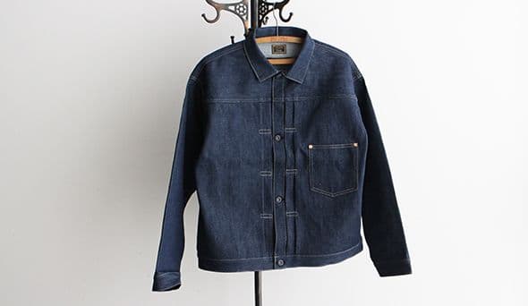 大戦 Gジャン コーンデニム デッドストック生地 L T-BACK仕様