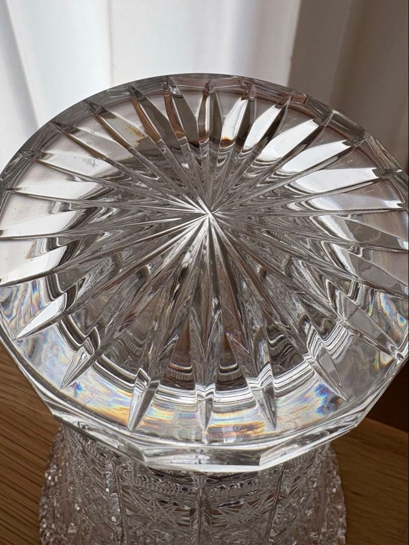 ボヘミアンガラス　花瓶 フラワーベース