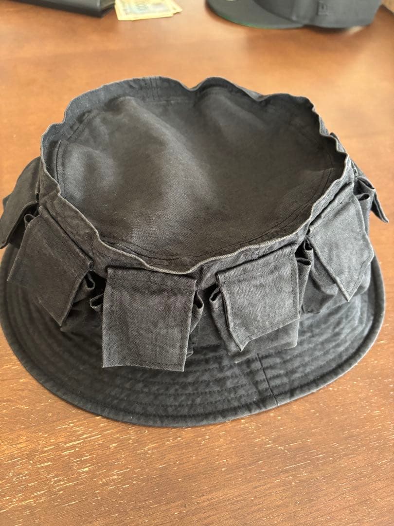 ジェネラルリサーチ　パラサイトポケット　ハット　ポークパイ　ブラック