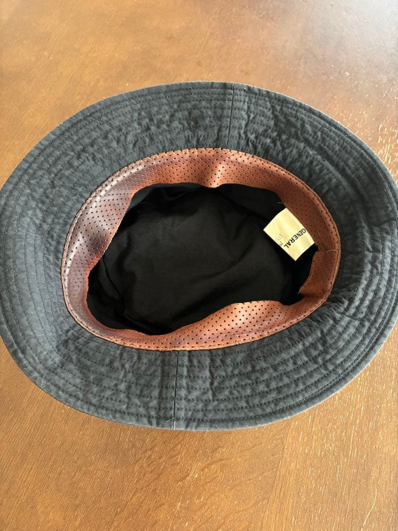 ジェネラルリサーチ　パラサイトポケット　ハット　ポークパイ　ブラック