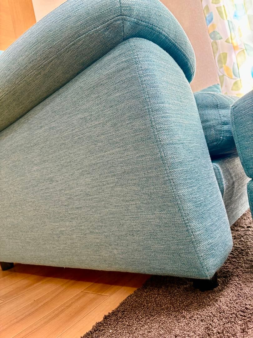 【引き取り限定】【説明必読】ニトリ N-Pocket ポケットコイルソファ 水色