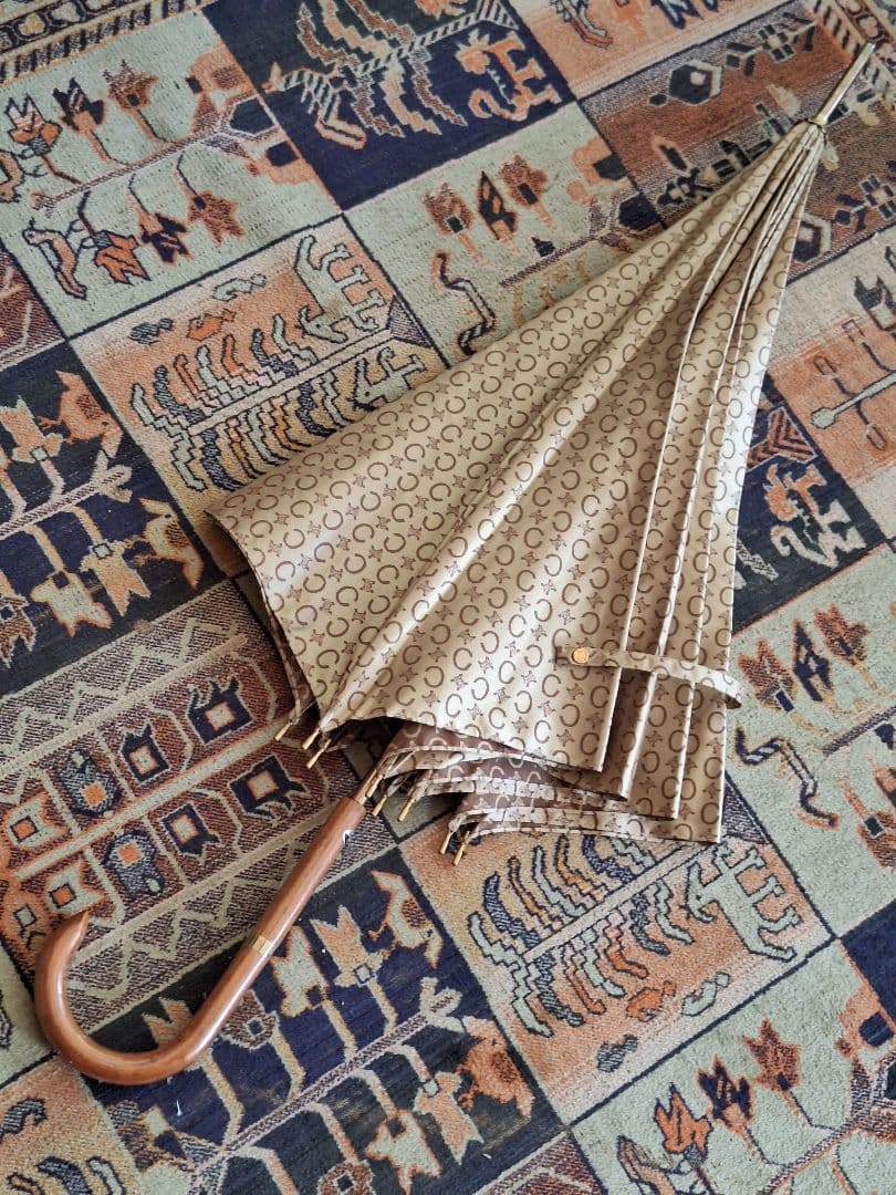 CELINEトリオンフマカダム柄 長傘雨傘日傘