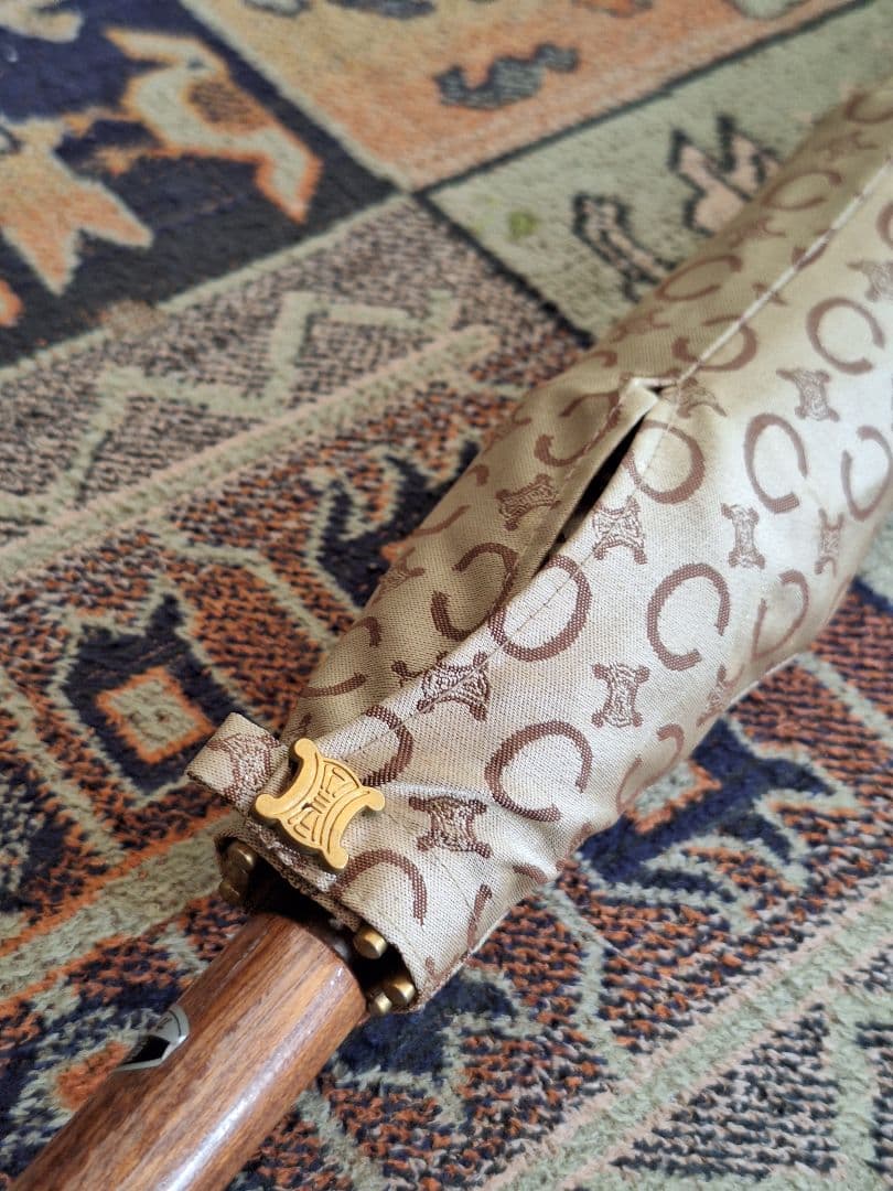 CELINEトリオンフマカダム柄 長傘雨傘日傘