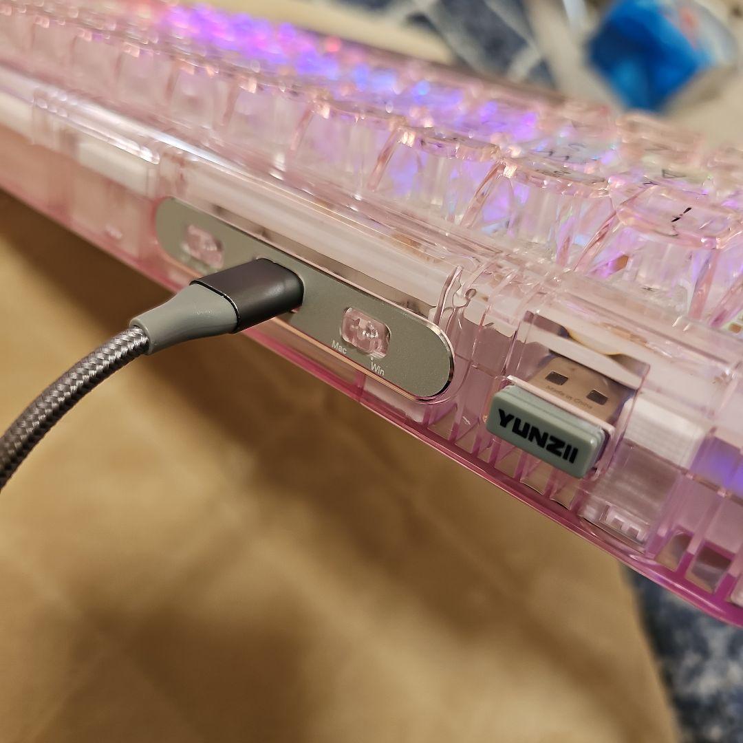YUNZII x71 RGBバックライト キーボード