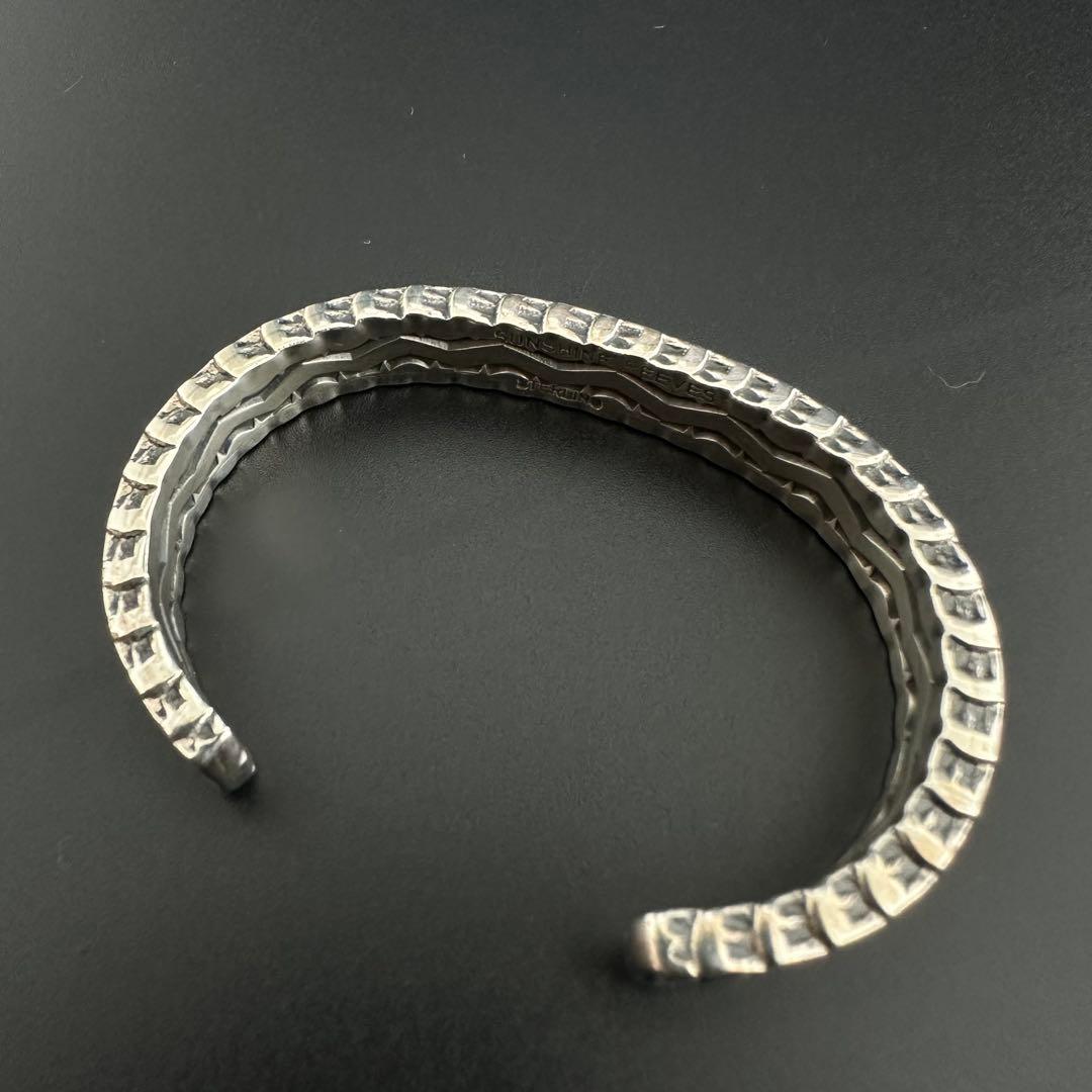 美品 NAVAJO Sunshine Reeves 4面スタンプワーク バングル