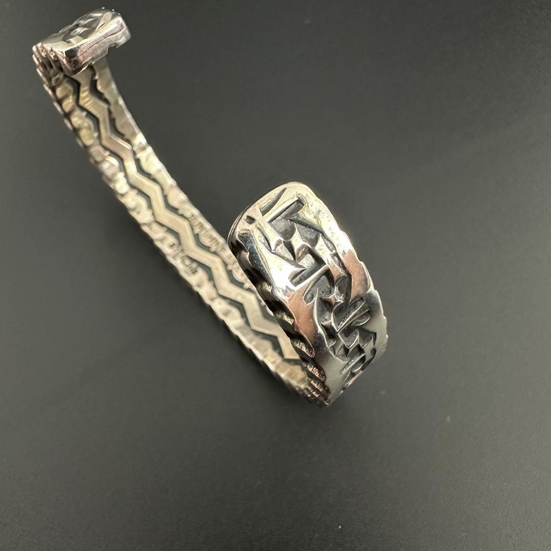 美品 NAVAJO Sunshine Reeves 4面スタンプワーク バングル