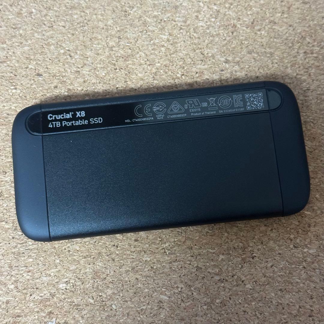 Crucial X8 外付け SSD 4TB CT4000X8SSD9